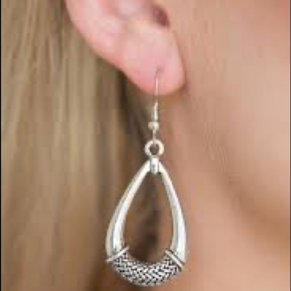 COPY - Silver tribal earrings